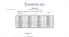 Desktop Screenshot of cemeteriesusa.com